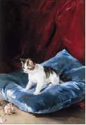 Marques, Francisco Domingo Cat oil painting reproduction
